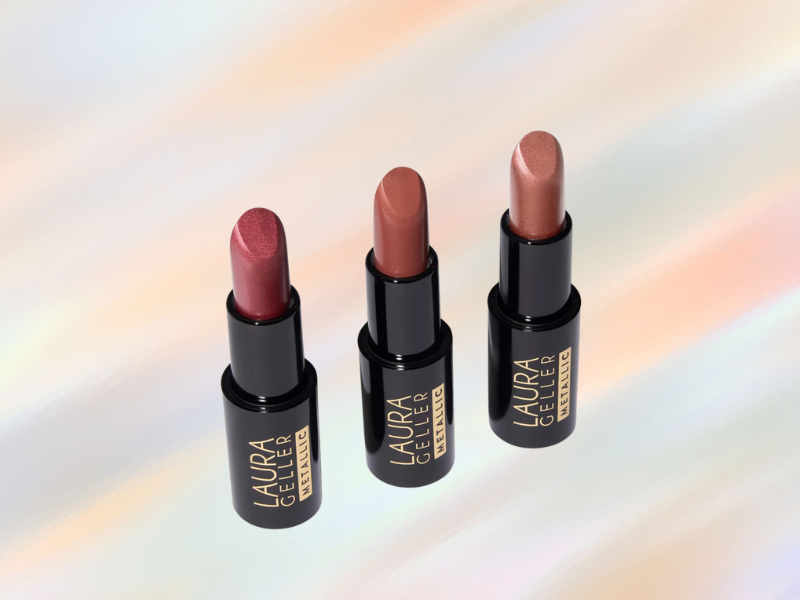 Laura Geller metallic lipstick set x3